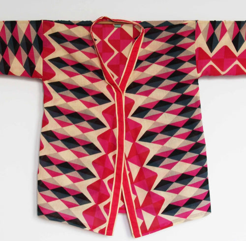 Kimono polygone fuchsia