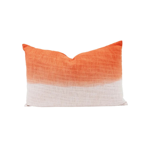 Coussin tie and dye mandarine 40x60cm