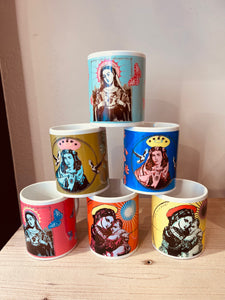 Mug vierge à l’enfant jaune