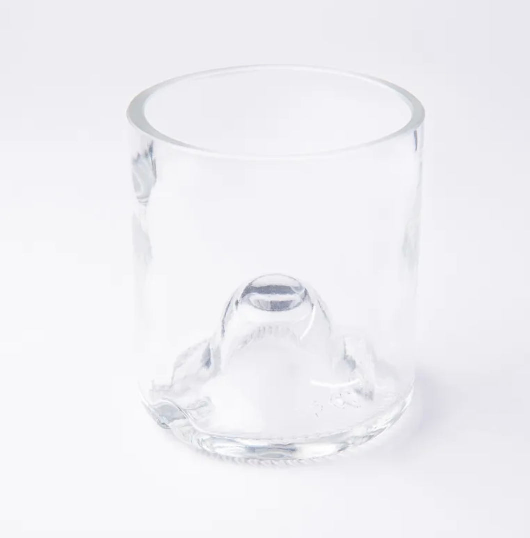 Lot de 4 verres culotés  blancs